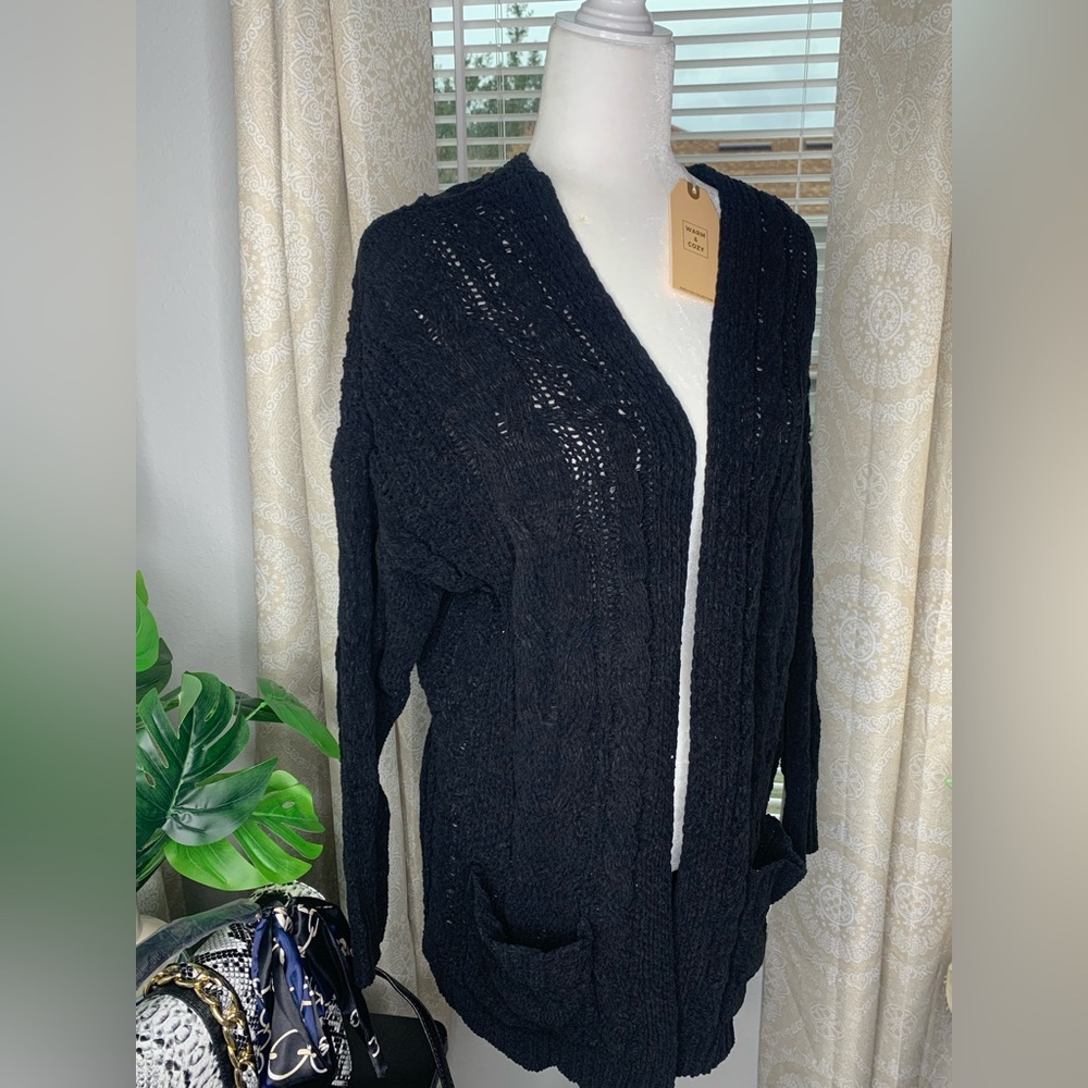 Cozy warm open cardigan